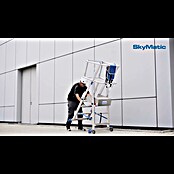Krause Sprossen-Gelenk-Teleskopleiter Skymatic 3-5 Sprossen (Arbeitshöhe: 3,3 m, Anzahl Tritte: 5 Stk., Aluminium) | BAUHAUS