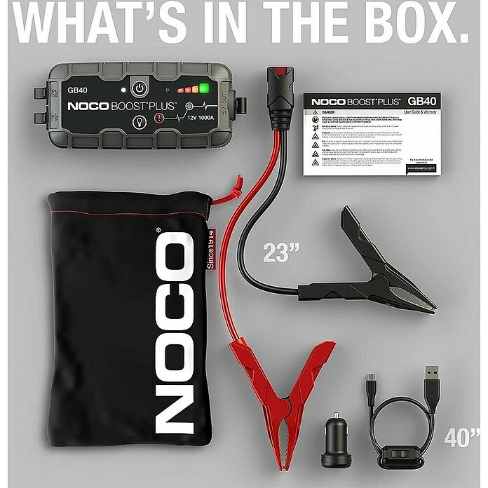 Noco Jumpstarter Boost Plus GB40 (Passend bij: 1000 Ampère lithiumbatterijen) | BAUHAUS
