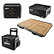 ToughBuilt StackTech Set de cajas para herramientas con encimera (4 pzs., Ruedas) | BAUHAUS