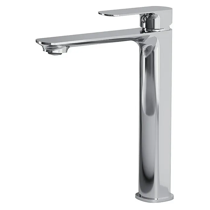 Emke Waschtischarmatur Marino F23 - Chrom, Glänzend - Ein hochglanzpolierter, moderner Wasserhahn in Chromoptik, ideal für stilvolle Badezimmer und Küchen. Das elegante Design sorgt für einen Hauch von Luxus.
