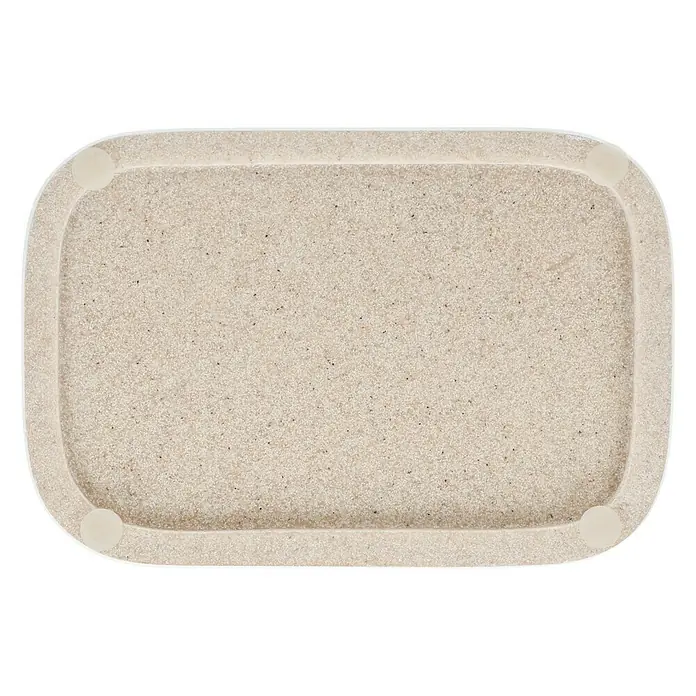 Venus Nara Seifenschale - Polyresin, Grau - Die rechteckige Schale in Sandfarbe bietet vielseitige Einsatzmöglichkeiten und ist mit kleinen Füßen versehen, die ein Verrutschen verhindern.