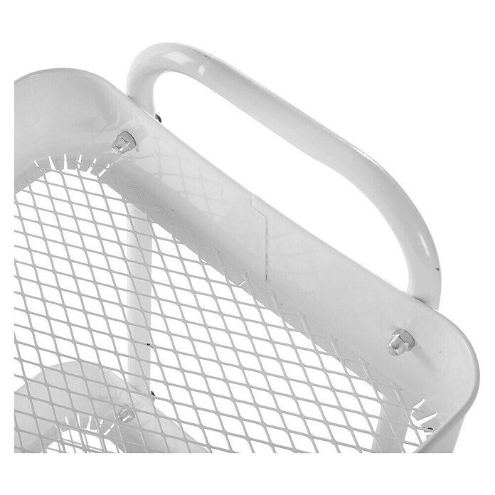 Versa Carro con ruedas (30 x 46 x 76 cm, Acero, Blanco) | BAUHAUS
