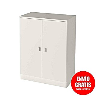 Meka Block Armario multiusos de madera K-8000 (L x An x Al: 34 x 60 x 80 cm, Blanco, Mueble bajo, Espesor: 16 mm)