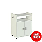 Meka Block Mueble auxiliar K-9420 (L x An x Al: 40 x 60 x 79,5 cm, Blanco, Ruedas) | BAUHAUS