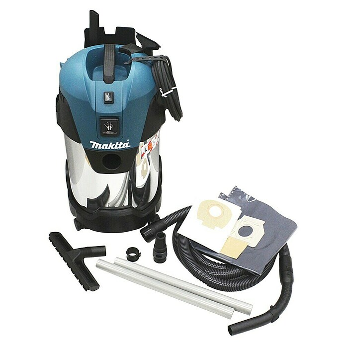 Makita Aspirador en seco y húmedo eléctrico VC3011L (1.000 W, Volumen de recipiente: 30 l, Semiautomático) | BAUHAUS