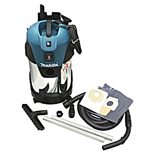 Makita Aspirador en seco y húmedo eléctrico VC3011L (1.000 W, Volumen de recipiente: 30 l, Semiautomático)