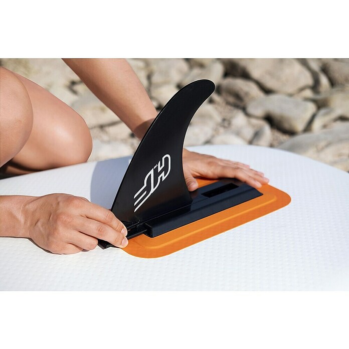 Bestway Hydro Force Juego de paddle surf Aqua Journey (L x An x Al: 274 x 76 x 12 cm, Carga útil: 100 kg, Hinchable, Naranja/Blanco) | BAUHAUS