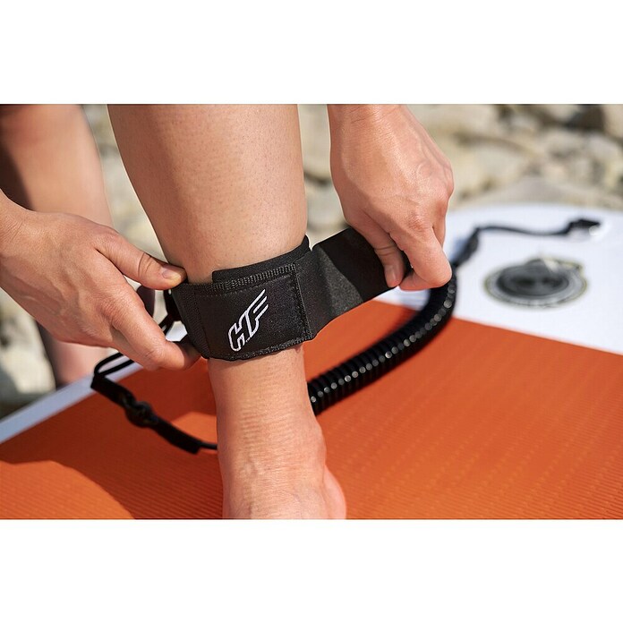 Bestway Hydro Force Juego de paddle surf Aqua Journey (L x An x Al: 274 x 76 x 12 cm, Carga útil: 100 kg, Hinchable, Naranja/Blanco) | BAUHAUS