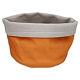 Cesta de tela (L x An x Al: 17 x 14 x 10 cm, Naranja fuerte)