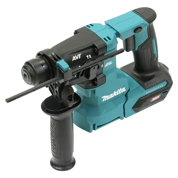 Makita XGT 40V max. Akku-Kombihammer HR010GZ - 40 V, Ohne Akku, 2,1 J - Ein Makita XGT Akku-Bohrhammer mit AVT-Technologie, ideal für anspruchsvolle Bauprojekte. Robuster und leistungsstarker Bohrhammer.