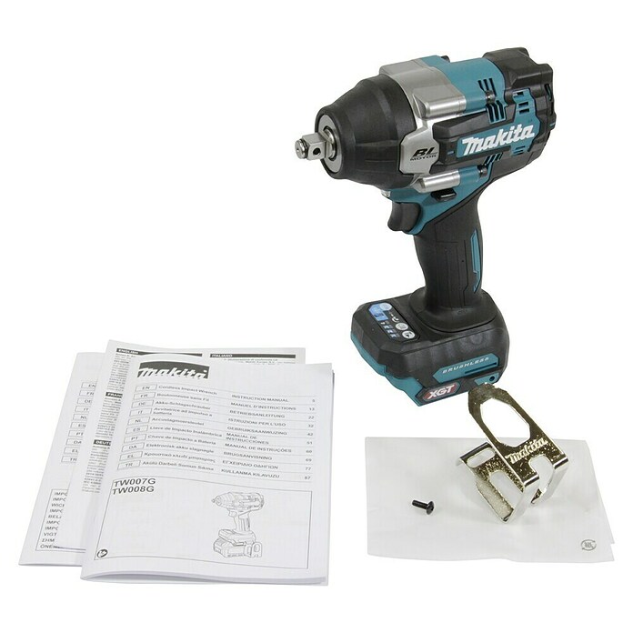 Makita XGT 40V max. Llave de impacto de batería TW007GZ (40 V, Sin batería, 760 Nm) | BAUHAUS