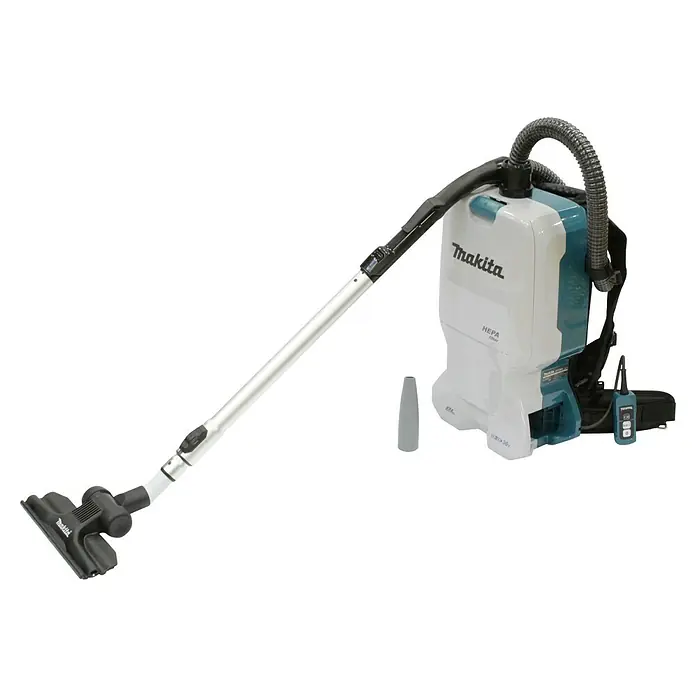 Makita LXT 18V Akku-Rucksackstaubsauger DVC660Z - 36 V, Ohne Akku, Behältervolumen: 6 l - Rucksackstaubsauger von Makita für komfortables Reinigen. Ideal für den professionellen Einsatz, leicht und leistungsstark.