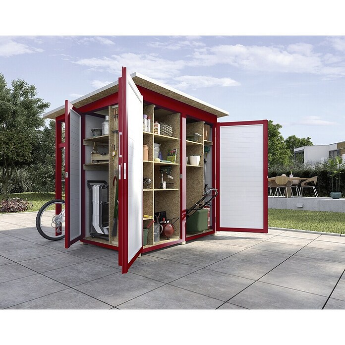 Weka GartenQ Geräteschrank (200 x 200 x 217 cm, Natur)