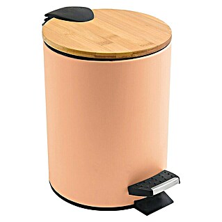 Spirella Cubo con pedal Adonis (3 l, Plástico, Melocotón)