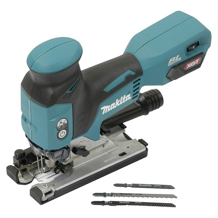 Makita XGT 40V max. Sierra de calar a batería con acción pendular JV001GZ (40 V, Sin batería, Número de carreras marcha en vacío: 800 /min - 3.500 /min) | BAUHAUS