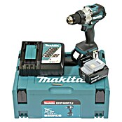 Makita LXT 18V Taladro atornillador percutor de batería DHP489RTJ (18 V, 2 baterías, 5 Ah, 73 Nm) | BAUHAUS