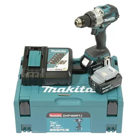 Makita LXT 18V Akku-Schlagbohrschrauber DHP489RTJ + Artikelnr. 33855482 hinzufügen*