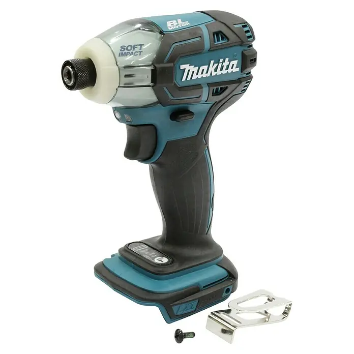 Makita LXT 18V Akku-Impulsschrauber DTS141Z - 18 V, Ohne Akku, 40 Nm - Akku-Schlagschrauber von Makita mit Soft Impact Funktion, ideal für präzise Schraubarbeiten. Das Gerät ist kompakt, leicht und handlich.