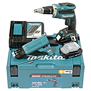 Makita LXT 18V Akkuschrauber DFS452AJX2 (18 V, 2 Akkus, 2 Ah)