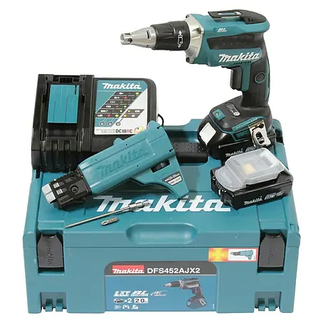 Makita LXT 18V Akkuschrauber DFS452AJX2 + Artikelnr. 33855482 hinzufügen*