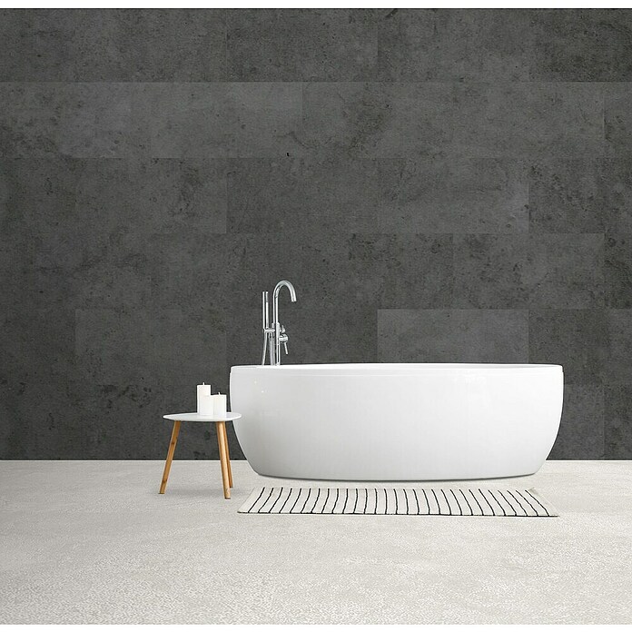HB Composite Aqua Composite Kliktegel Concrete Black (Concrete Black, 61 cm x 30,5 cm x 4 mm, 12 st.) | BAUHAUS