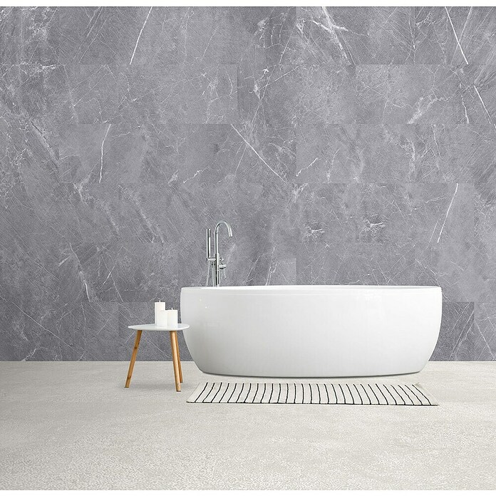 HB Composite Aqua Composite Kliktegel Marble Grey (Marble Grey, 61 cm x 30,5 cm x 4 mm, 12 st.) | BAUHAUS