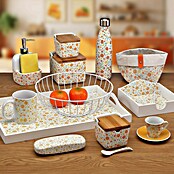 Versa Juego de cestas decorativas (Flores naranjas) | BAUHAUS
