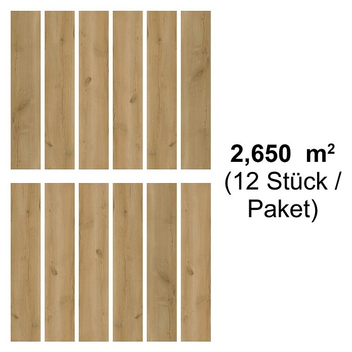 b!design Vinylvloer SPC Oak Fortuna (1.220 x 181 x 4,3 mm, Planken, Oak Fortuna) | BAUHAUS