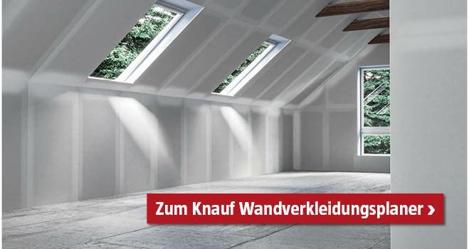 Trockenbau Wandverkleidung in einem Dachgeschoss-Zimmer