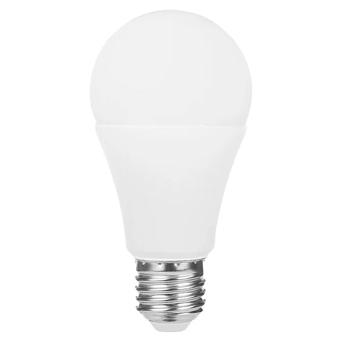 Panaled Set de bombillas LED - 10 W, Blanco neutro, 900 lm, E27, 6 ud. - Primer plano de una bombilla LED E27 con acabado blanco mate, ideal para uso en interiores e iluminación energéticamente eficiente.