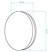 Green Tech LED zunanja stenska svetilka Vermont  (6 W, Črna, IP65, Premer: 150 mm) | 3078 - Wandleuchte Outdoor | CAJA - Outdoorleuchten Hochvolt | CAJ - Outdoorleuchten | CA - Beleuchtung | C - Elektro | BAUHAUS