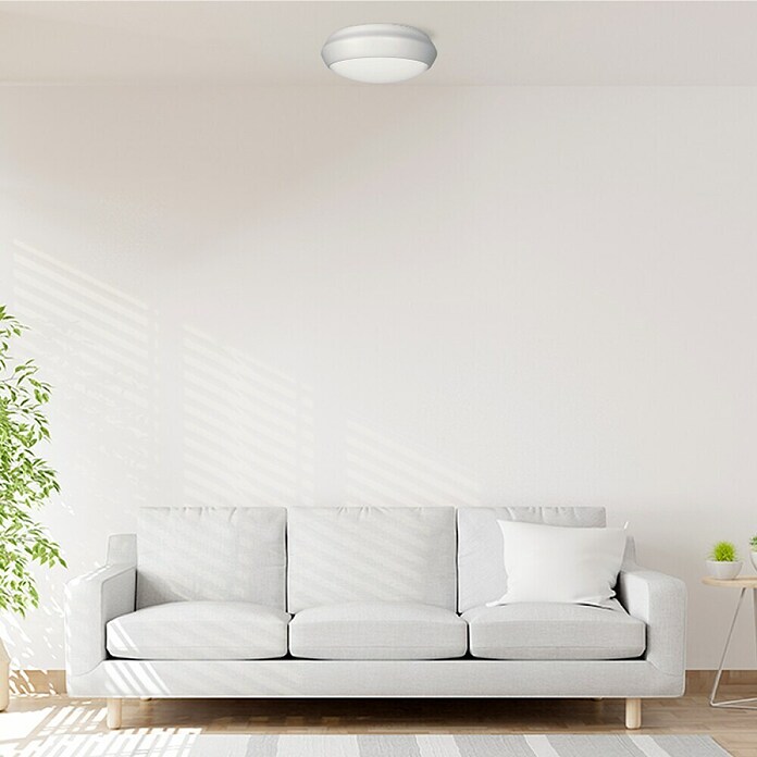 Green Tech LED stropna svetilka  (15 W, Bela, 30 cm) | 3078 - Wandleuchte Outdoor | CAJA - Outdoorleuchten Hochvolt | CAJ - Outdoorleuchten | CA - Beleuchtung | C - Elektro | BAUHAUS