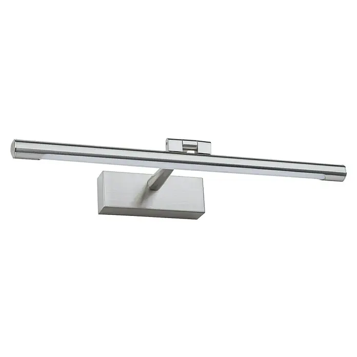 Paulmann LED-Bilderleuchte Mingo - 11 W, L x B x H: 17,5 x 41,5 x 5 cm, Alu gebürstet, Warmweiß - Moderne LED-Badezimmerleuchte in Chromoptik. Die Lampe sorgt für eine gleichmäßige und helle Ausleuchtung des Spiegelbereichs.