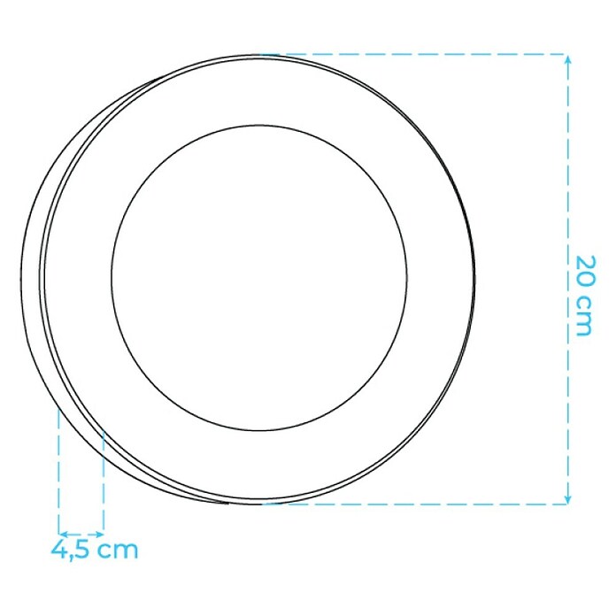 Green Tech Vanjska zidna LED svjetiljka Virginia  (12 W, Crna, IP54, Ø x V: 200 x 45 mm) | BAUHAUS