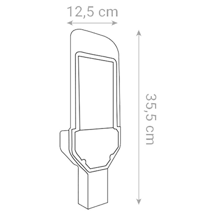 Green Tech Vanjska LED svjetiljka za uličnu rasvjetu  (Boja kućišta: Siva, IP65, 30 W) | BAUHAUS