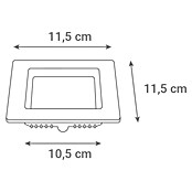 Green Tech LED ugradbena svjetiljka  (6 W, Topla bijela, Bijela, D x Š x V: 115 x 115 x 28 mm) | BAUHAUS