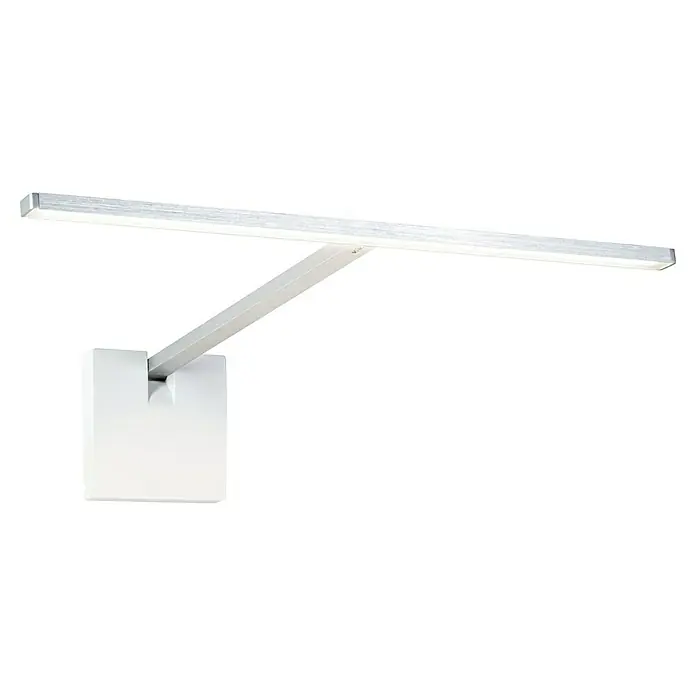 Paulmann LED-Bilderleuchte Xana - 6 W, L x B x H: 27,4 x 35,3 x 8,5 cm, Alu gebürstet, Warmweiß - Moderne, verstellbare LED-Schreibtischlampe in Weiß. Ideal für Büro oder Arbeitszimmer, sorgt für optimale Ausleuchtung und stilvolles Design.