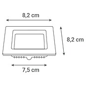Green Tech LED ugradbena svjetiljka  (3 W, Topla bijela, Bijela, D x Š x V: 85 x 85 x 28 mm) | BAUHAUS