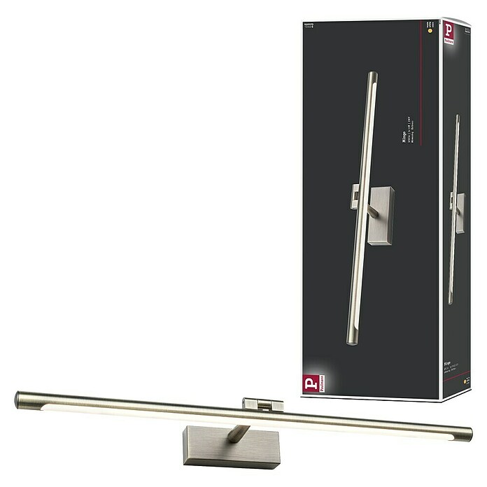 Paulmann Aplique LED para cuadros Mingo (14 W, L x An x Al: 17,5 x 61,5 x 5 cm, Latón, Blanco cálido) | BAUHAUS