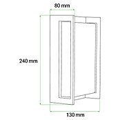Green Tech Vanjska zidna LED svjetiljka Mars  (12 W, 240 x 130 x 80 mm, Crna, IP54) | BAUHAUS