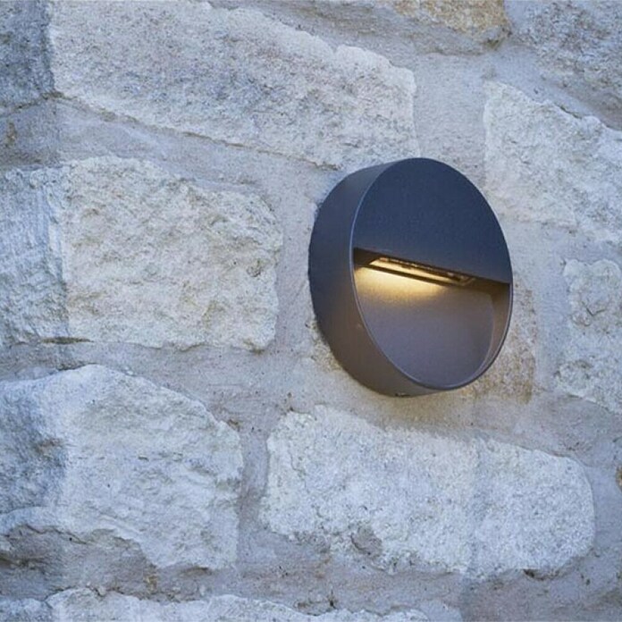 Green Tech Vanjska zidna LED svjetiljka Mercury  (3 W, 150 x 150 x 35 mm, Antracit, IP54) | BAUHAUS