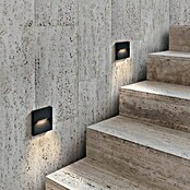 Green Tech LED zunanja stenska svetilka Venus  (3 W, 150 x 150 x 35 mm, Črna, IP54) | 3078 - Wandleuchte Outdoor | CAJA - Outdoorleuchten Hochvolt | CAJ - Outdoorleuchten | CA - Beleuchtung | C - Elektro | BAUHAUS