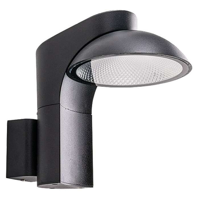 Green Tech Vanjska zidna LED svjetiljka Earth  (10 W, 210 x 135 x 170 mm, Tamno siva, IP54) | BAUHAUS