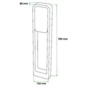 Green Tech Zunanja svetilka na stebričku Neptune  (20 W, Barva ohišja: Črna, Toplo bela, 150 x 70 x 700 mm, Z žarnico) | Svetilke za osvetlitev poti | Zunanja svetila | Elektro in svetila | Izdelki | BAUHAUS