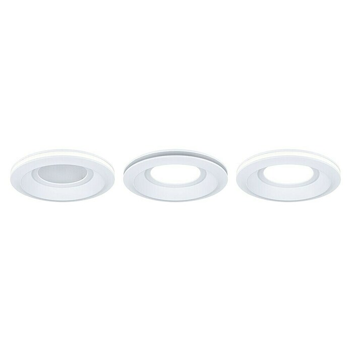 Paulmann Einbauleuchten-Set Sormus (19,5 W, Ø x H: 10 x 3,3 cm, Weiß, 3 Stk., Warmweiß) | BAUHAUS