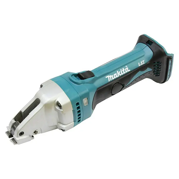 Makita LXT 18V Akku-Blechschere DJS101Z - 18 V, Ohne Akku, Leerlaufhubzahl: 4.300 /min - Abbildung einer Makita Akku-Blechschere, die für ihre Präzision und ihr ergonomisches Design bekannt ist. Ideal für professionelle Anwendungen.