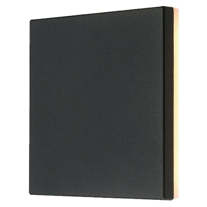 Green Tech LED zunanja stenska svetilka Colorado  (12 W, 180 x 180 x 45 mm, Črna, IP65) | 3078 - Wandleuchte Outdoor | CAJA - Outdoorleuchten Hochvolt | CAJ - Outdoorleuchten | CA - Beleuchtung | C - Elektro | BAUHAUS