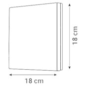 Green Tech LED zunanja stenska svetilka Colorado  (12 W, 180 x 180 x 45 mm, Črna, IP65) | 3078 - Wandleuchte Outdoor | CAJA - Outdoorleuchten Hochvolt | CAJ - Outdoorleuchten | CA - Beleuchtung | C - Elektro | BAUHAUS