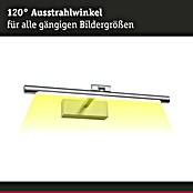Paulmann Aplique LED para cuadros Mingo (11 W, L x An x Al: 17,5 x 41,5 x 5 cm, Aluminio Cepillado, Blanco cálido) | BAUHAUS