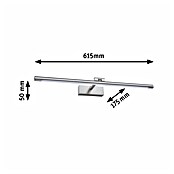 Paulmann Aplique LED para cuadros Mingo (14 W, L x An x Al: 17,5 x 61,5 x 5 cm, Aluminio Cepillado, Blanco cálido) | BAUHAUS